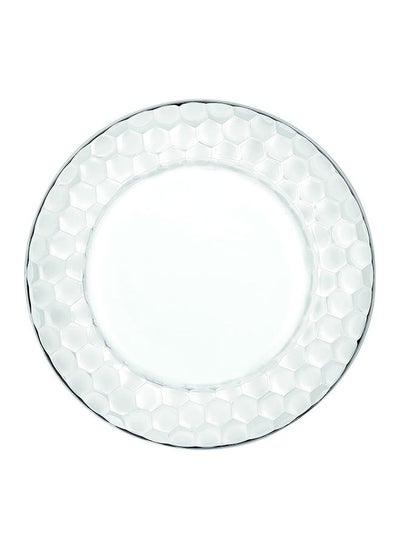 Buy 2-Piece Glass Serving Platter 32 cm - Clear in Egypt