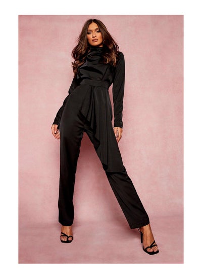 اشتري Drape Detail Wide Leg Jumpsuit في السعودية