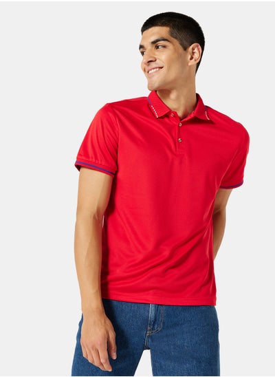 اشتري Basic Collared Pique Polo في الامارات