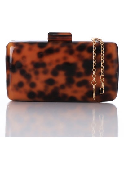 Buy Self Patterned Rectangular Clutch in Egypt