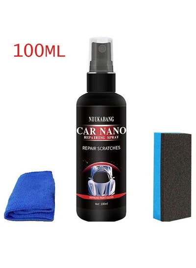 اشتري Car Nano Repairing Spray, Fast Repair Scratches Repairing Polish Spray for Auto Detailing Glasscoat Car Polish  100ml في السعودية