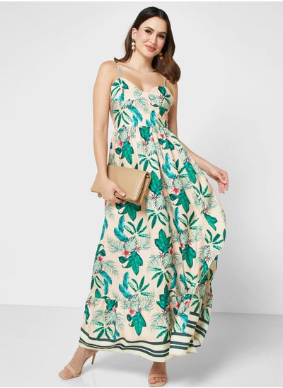 Buy Strappy Printed Dress in UAE