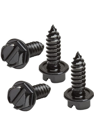 Buy License Plate Screws with Rustproof Finish,License Plate Screw Kit for Front & Rear Plates,License Plate Bolts for Domestic Vehicles, Stainless Steel Screws for License Plates (8 screws + 8 fast thread seats) in Saudi Arabia