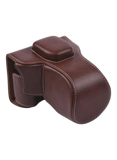 Buy Vintage Camera Case With Shoulder Strap Brown in UAE