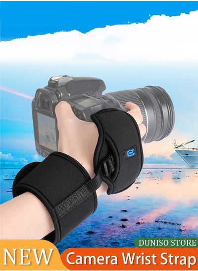 Buy Camera Wrist Strap,Soft Hand Grip Wrist Strap With Belt, Padded Secure Grip for SLR/DSLR, Stylish and Comfortable Wrist Strap ,for Photographers, Rapid Fire Support,Diving camera wristband in Saudi Arabia