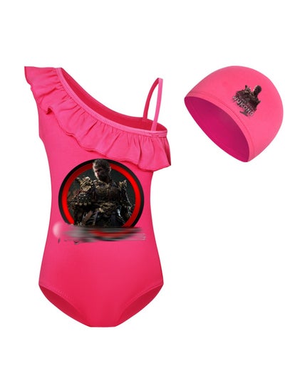 اشتري Black Myth Goku Girls' One Piece Swimsuit And Cap Set في السعودية