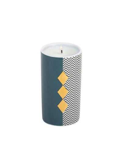 Buy Silsal x Sabr 'Layalee' Chevron Blooming Oud Candle - 60g for Occassions like Ramadan in UAE