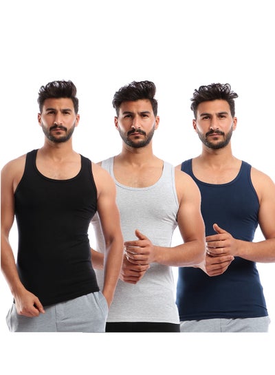 Buy Bundle Of (3) Men Undershirts Cotton in Egypt