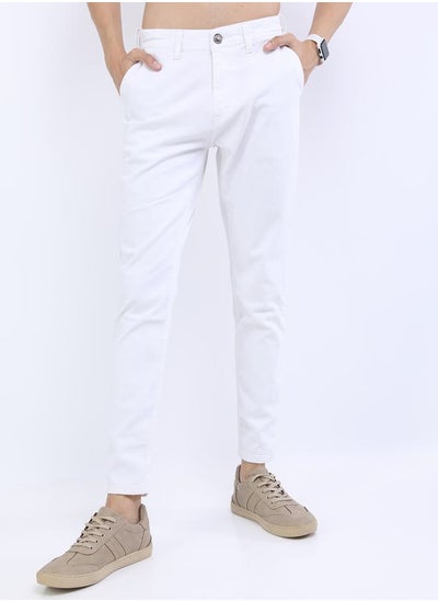 اشتري Mid Rise Solid Jeans with Pockets في السعودية