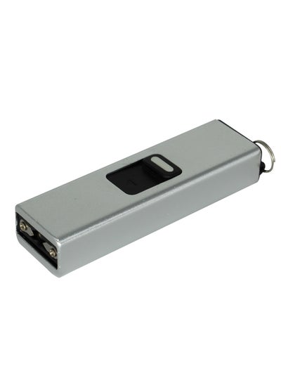 Buy MultiFunctional USB Rechargeable Flashlight, Silver in Saudi Arabia