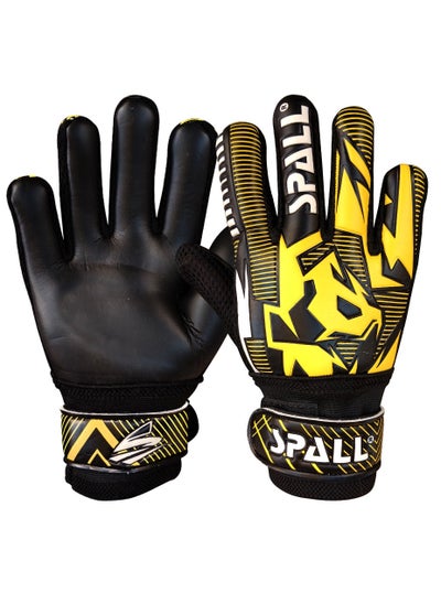 Buy Spall GoalKeeper Goalie Football Soccer Gloves With Strong Grip Protection To Prevent Injuries For Training And Match Men And Women in UAE