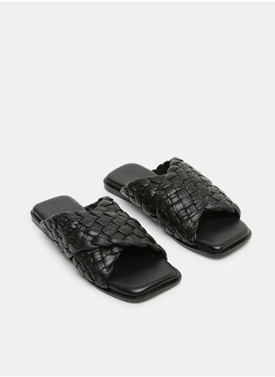 اشتري Braided Cross Over Flat Sandals في السعودية