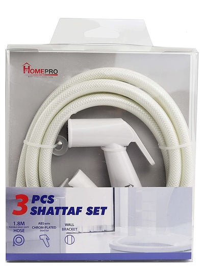 Buy Shattaf Bidet Sprayer Set White Pvc Hose in UAE