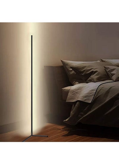 Buy Remote Control RGB LED Corner Floor Lamp White in UAE