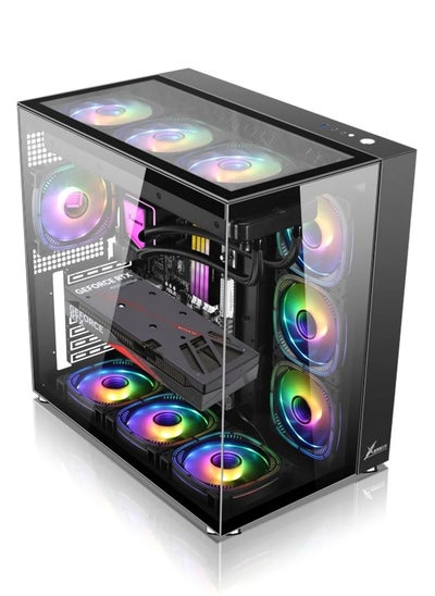 اشتري MAX FLOW BUDGET GAMING/WORKSTATION DESKTOP PC: CORE I5 13400F 10 CORES 4.6GHZ PROCESSOR | 16GB RAM | RTX 4060 TI 16GB DDR6 | 512GB NVME +2TB HDD| WINDOWS 11 | WIFI READY في الامارات