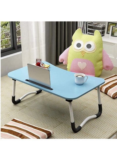 Buy Laptop Bed Tray Table  Portable For Reading Book blue in Egypt