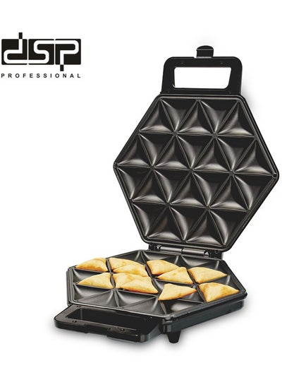 Buy Electric Samosa Dumpling Machine with Non-Stick Plates, Indicator Lights, Cool Touch Handle, Easy to Clean and Store, Black in Saudi Arabia