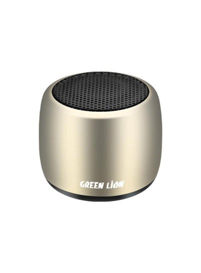 Buy Green Lion Mini Speaker Portable Bluetooth Speaker | Clear Quality Sound | Wireless Bluetooth Mini Speaker-Gold in UAE