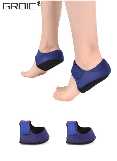 اشتري Heel Protectors, Heel Cups, Heel Sleeve, Support for Heel Pain, Plantar Fasciitis, Achilles Tendinitis,Adjustable Heel Pads for Heel Pain Relief,Sports Protection Parts في الامارات