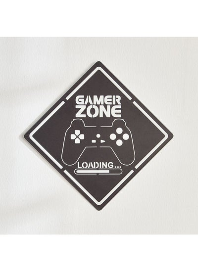 Buy Gaming Fio Gamer Zone Iron Wall Plaque 22 x 0.06 x 22 cm in UAE