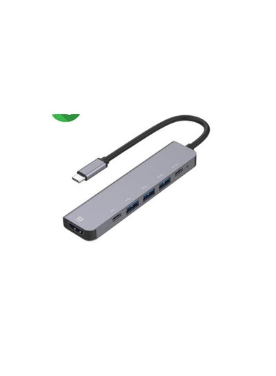 Buy UC906 6 in 1 USB-C To 4K HDMI HUB in Egypt