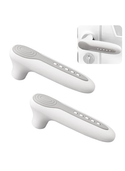 Buy SYOSI 2 Pcs Silicone Door Handle Covers, Silicone Door Handle Glove Anti-Static Safety Door Knob, Baby Safety Equipment Kids Safety Door Knob Cover for Flat Square Door Handle in UAE