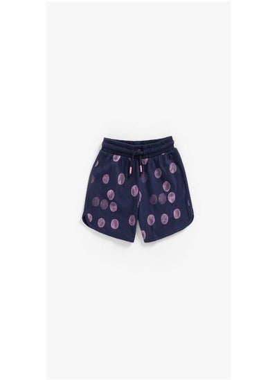 Buy Navy Spot Jersey Shorts in Saudi Arabia