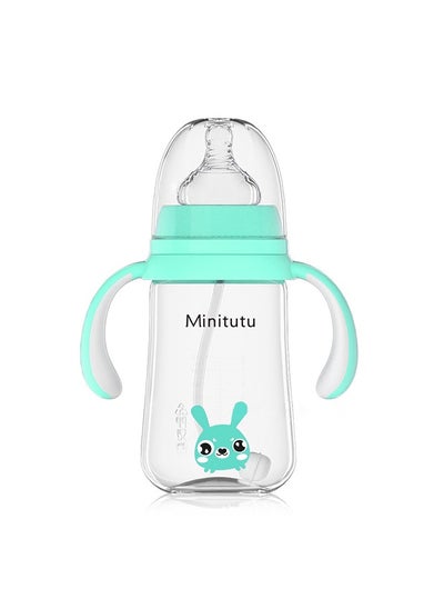 Buy Baby Feeding Bottle 240ml(8oz) With Handle, BPA-Free and Durable, 6M+ in Saudi Arabia