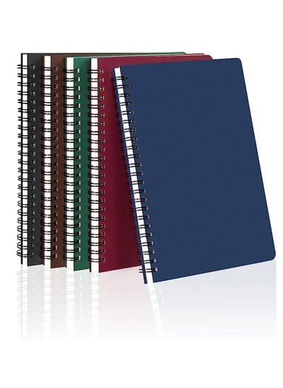 Buy 4Pack Of A5 Spiral Notebooks, Regular Diary Notebooks, Soft Cover Notebooks, 50 Sheets, 100 Pages, Lined Paper, 5 Inches X 8 Inches, Suitable For Office And School Supplies(2 pcs green+2 pcs black) in UAE