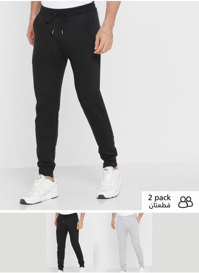 Buy 2 Pack Cuffed Joggers in UAE