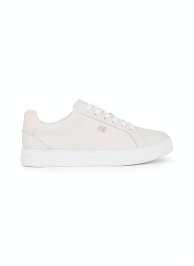 Buy Women's Essential Leather Cupsole Court Trainers -  Leather upper, Light Blue in UAE