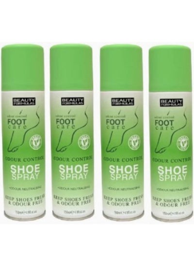 Buy 4 Pack Odor Control Shoe Spray 150ml in UAE