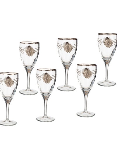 Buy A set of 6 Turkish-made juice glasses with elegant and unique designs in Saudi Arabia