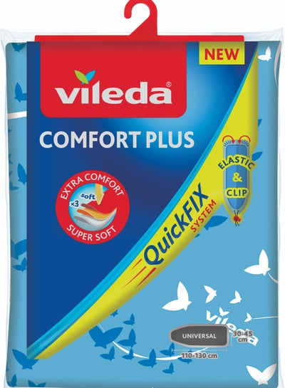Buy Vileda Ironing Board cover Comfort Plus with quick fix system in Saudi Arabia