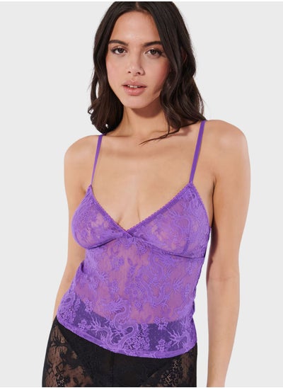 اشتري Lace Pyjama Cami Top في الامارات