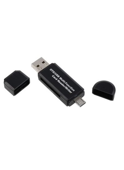 اشتري محول Micro USB OTG إلى USB 2.0 قارئ بطاقات SD/Micro SD مع ذكر USB قياسي في مصر