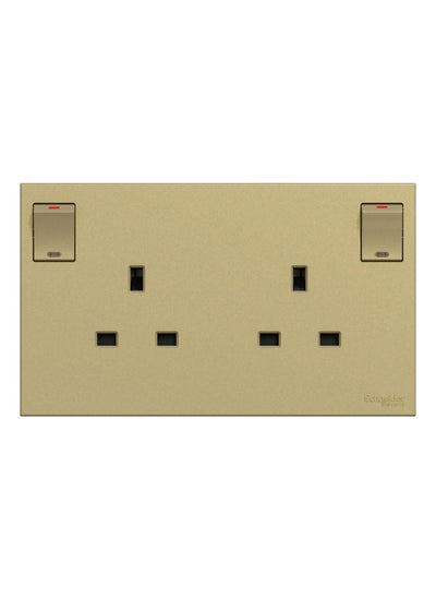 اشتري Schneider Electric Avataron C Switched Socket E87T25_WG, 2 Gangs, 13A Wine Gold 250 V في الامارات