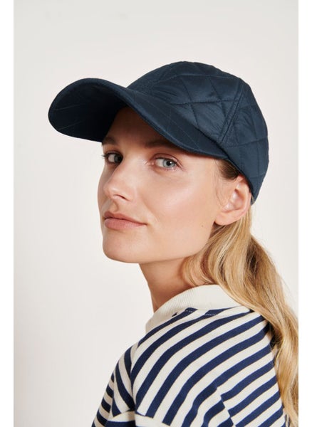 Buy Women Solid Cap, Navy Blue in UAE