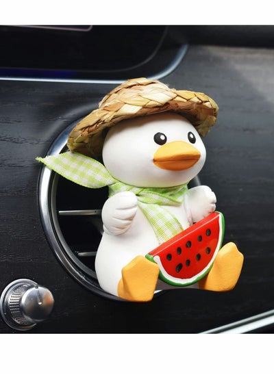 اشتري Car Air Outlet Decoration, Cartoon Watermelon Duck Cute Accessories with Clip Suitable for Dashboard Desk Interior (watermelon Duck) في الامارات