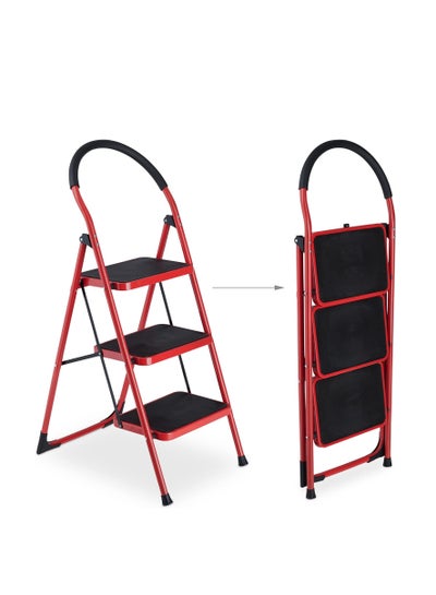 Buy Multi Function Household Folding 3 Step Ladder in UAE