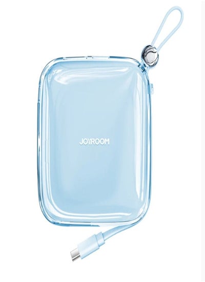 اشتري JR-L004 12W Jelly series Power bank bulit-in type c cable Light Blue في السعودية