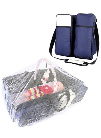 Buy Baby Folding Bed with Mosquito Net Diaper Changing Mother Bag Suitable for Picnic Shopping in Saudi Arabia