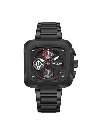 Buy Lee Cooper Men's Watch, Multi Function Display and Metal Strap - LC08013.650, Black in UAE