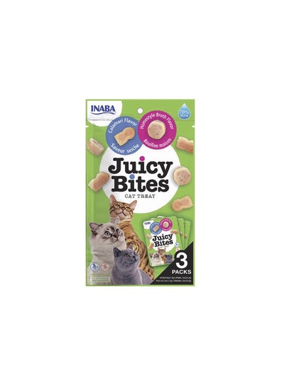 Buy Inaba Juicy Bites Homestyle Broth, Calamari Flavor 3PCS/PK, Inaba Cat Treats, Grain-Free, Lickable, Squeezable Creamy Cat Treat, Creamy cat treats, Toppers for cat foods, Lickable treats for cats in UAE