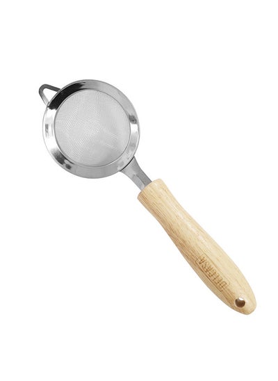 Buy Delcasa Stainless Steel Strainer With Wooden Handle DC2778 in UAE