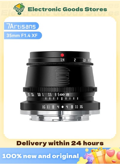 Buy TTArtisan 35mm F1.4 APS-C Manual Focus Lens for Fuji X Mount Camera X-A10 X-A20 X-A3 X-A5 X-A7 X-M1 X-M2 X-H1 X-T10 X-T2 X-T20 X-T3 X-T30 X-T4 X-T100 X-T200 X-Pro1 X-Pro2 X-Pro3 X-E1 X-E2S X-E3 Black in Saudi Arabia