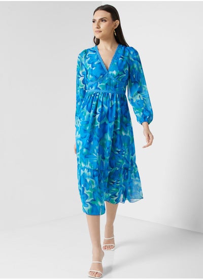 Buy Abstract Print Dress in Saudi Arabia