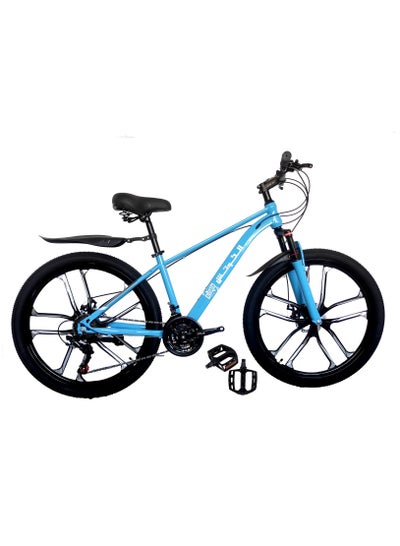 اشتري دراجة هوائية جبلية من سبائك اللالمونيوم للرجال والنساء عجلات  إطارات عريضة دراجة مقاس 26 بوصة في السعودية