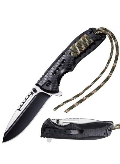 اشتري Stainless Steel Camping Outdoor Folding Knife, Convenient and Multifunctional Survival Pocket Knife في السعودية