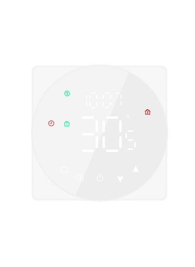 Buy Tuya WiFi LCD Display Smart Temperature Controller 5A Touch Screen Water/Gas Boiler Device Thermostat Weekly Programmable APP Remote Control White, Wi-Fi in UAE